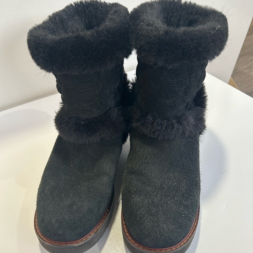 Coach low top boot black size 11
